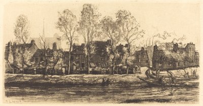Oevers van de Somme bij Amiens, 1907 door Auguste Lepere