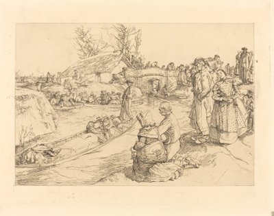 Begrafenis in het Vendeense Moeras door Auguste Lepere