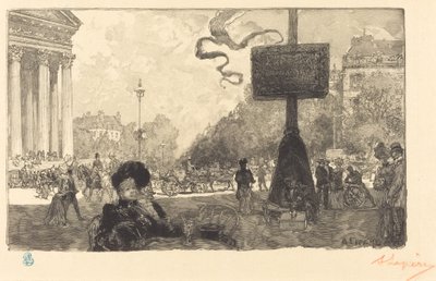 Hoek van de Rue Royale door Auguste Lepere