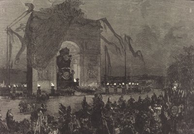 Begrafenis van Victor Hugo. De Waken, 1885 door Auguste Lepere