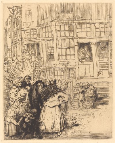 Joodse wijken in Amsterdam door Auguste Lepere