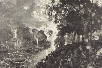 La Neige À Paris door Auguste Lepere