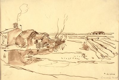 Landschap door Auguste Lepere
