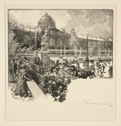 Het Paleis der Vrije Kunsten, Exterieur door Auguste Lepere