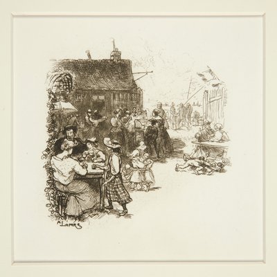 Buitenfestival door Auguste Lepere