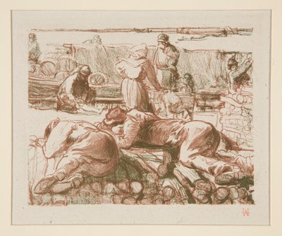 Arbeiders door Auguste Lepere