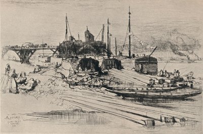 Openbare Vuilstort, Quai de la Gare door Auguste Louis Lepère