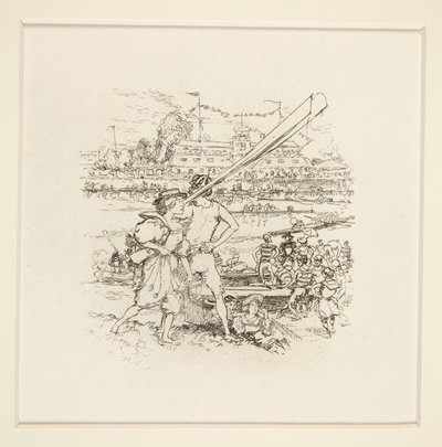 Riverside Feest door Auguste Lepere