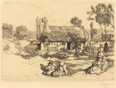 Schuilplaats voor de Armen, Vendee door Auguste Lepere