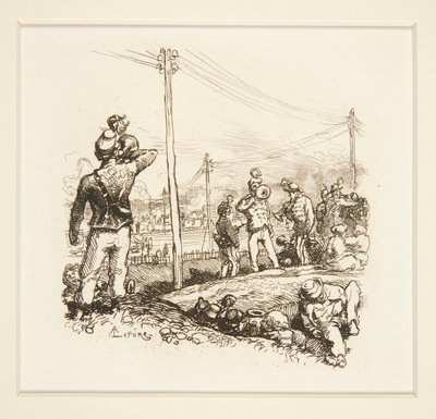 Soldaten met trompetten door Auguste Lepere