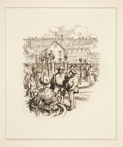 Suburbaan park door Auguste Lepere