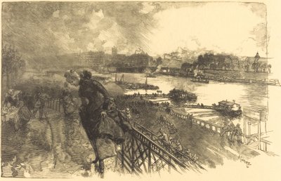 De Seine bij de Austerlitzbrug door Auguste Lepere