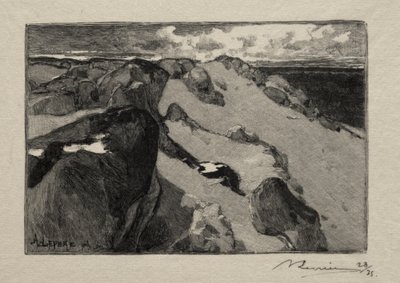 Arbonne, de Gros-Sablon door Auguste Louis Lepère