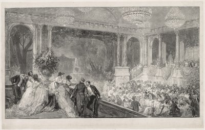 Festival in de Tuilleries door Auguste Louis Lepère