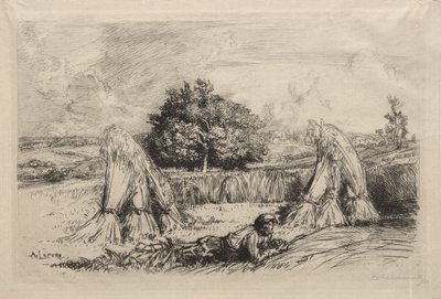 Schoven van rogge, Crèvecœur door Auguste Louis Lepère