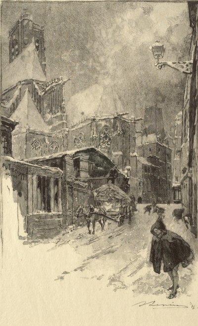 Rue des Barres door Auguste Louis Lepère