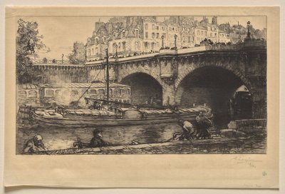Le Pont Neuf door Auguste Louis Lepère