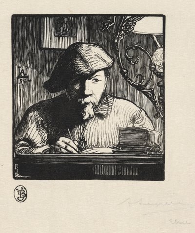 Zelfportret door Auguste Louis Lepère