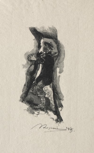 Bij de doorgang van Sept-Cavernes door Auguste Louis Lepère