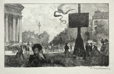 Coin de la Rue Royale door Auguste Louis Lepère