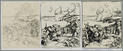 Begin van de manoeuvre van de Marne door Auguste Louis Lepère