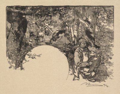Fontainebleau Bos: De Schilders door Auguste Louis Lepère