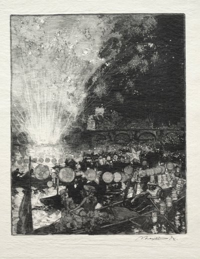 Fête Venitienne door Auguste Louis Lepère