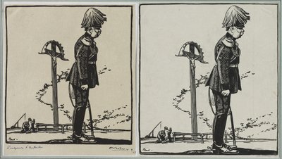 De keizer van Oostenrijk door Auguste Louis Lepère