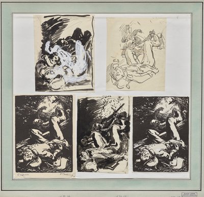 De Explosie door Auguste Louis Lepère