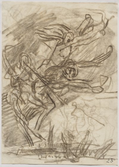De dood en de passies die op de aarde neerdalen door Auguste Louis Lepère