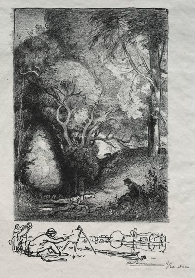 La Ravine en juni door Auguste Louis Lepère