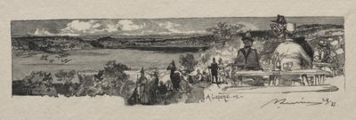 La Vallee de la Solle door Auguste Louis Lepère