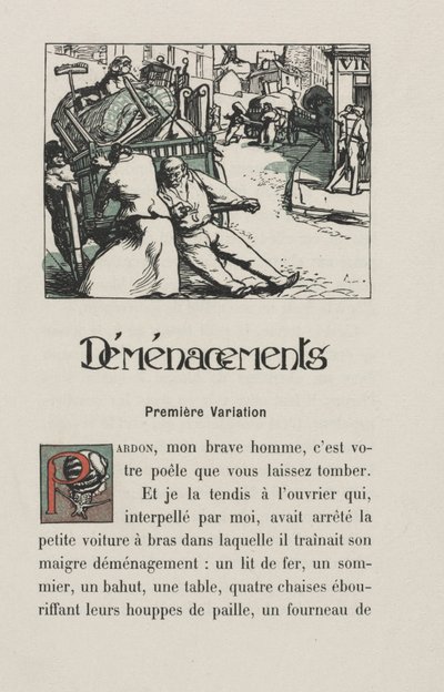 Landschappen en straathoeken: Bewegen door Auguste Louis Lepère