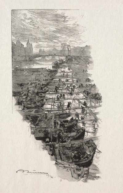 De Appelmarkt door Auguste Louis Lepère