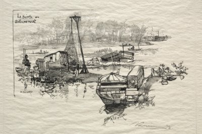 Le Point de Billancourt door Auguste Louis Lepère