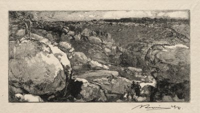 Le cirque du Long-Rocher door Auguste Louis Lepère