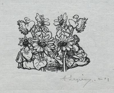 Parijs Almanak, 1897: Staartstuk, Zomer door Auguste Louis Lepère