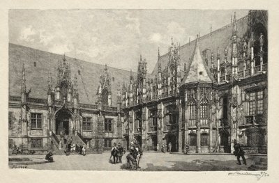 Rouen Illustré: Het Justitiepaleis door Auguste Louis Lepère