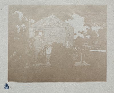 De Bedelaars bij het Laatste Huis door Auguste Louis Lepère