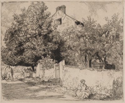 Het huis van Madame B., 1915 door Auguste Louis Lepère