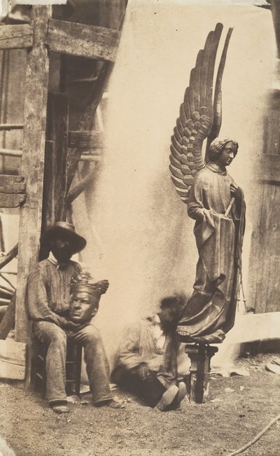[Engel van de Passie, Sainte-Chapelle, Parijs] door Auguste Mestral