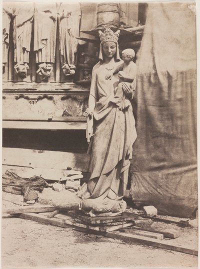 Beeld van de Maagd, Notre Dame de Paris door Auguste Mestral
