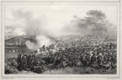 Album voor 1835: Carré enfoncé..., 1835 door Auguste Raffet