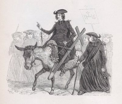 De Missionarissen uit Het Complete Werk van Béranger door Auguste Raffet