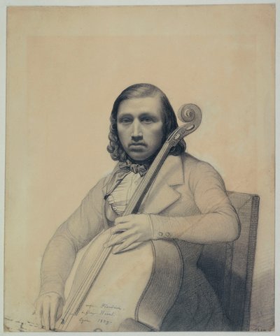 Portret van François George-Hainl 1807-1873, 1839 door Auguste René Flandrin