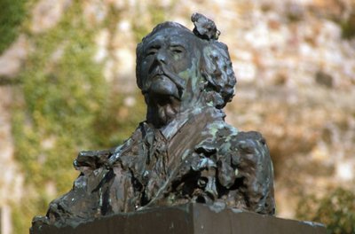Bronzen buste door Jules Barbey d