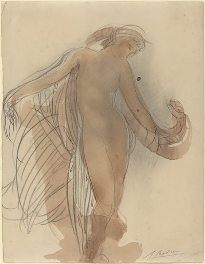 Figuur Vooruitkijkend door Auguste Rodin