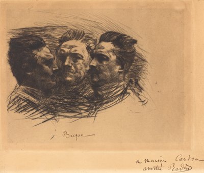 Henri Becque, 1885 door Auguste Rodin