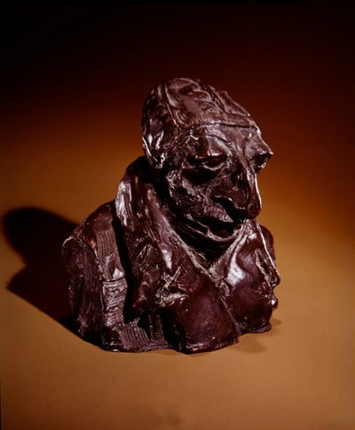 Honore-Victorin Daumier (Man met plat hoofd), c.1832-35 door Auguste Rodin