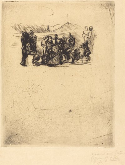 La Ronde, waarschijnlijk 1883 door Auguste Rodin